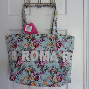 NWT ROBIN RUTH Italia “Roma” Floral Print Travel Tote Shoulder Bag